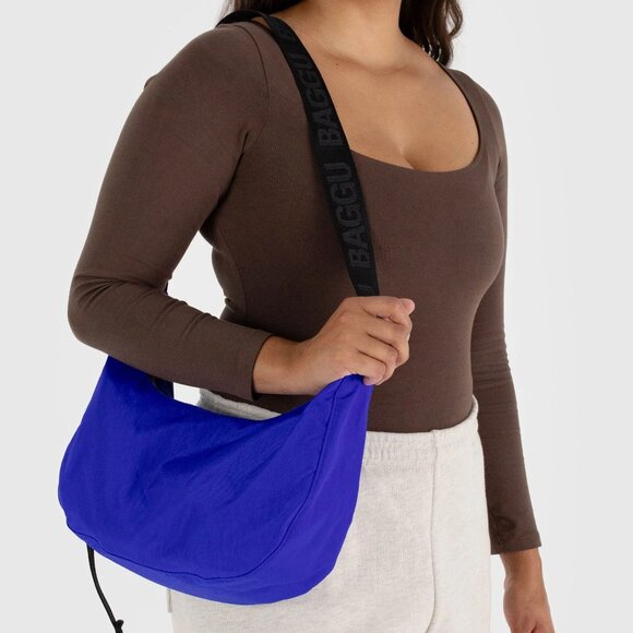 NWT Baggu Crescent Bag Medium - Lapis - Picture 5 of 9